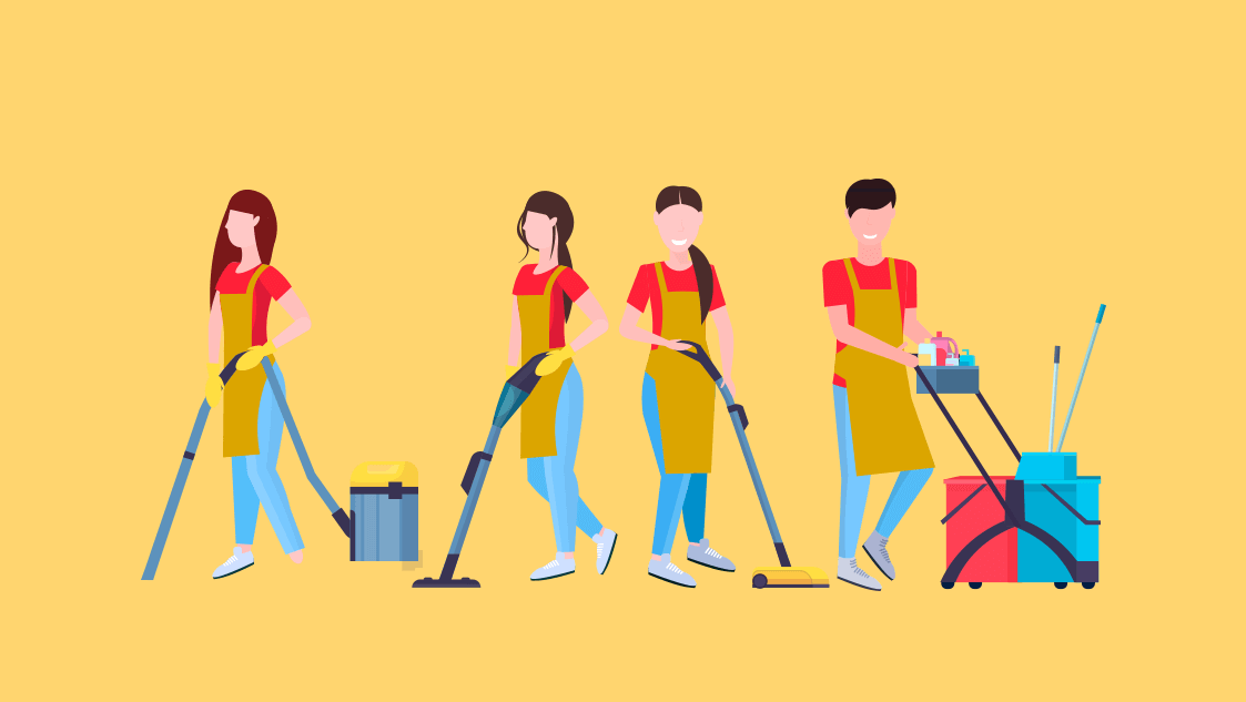 Treinamento dos colaboradores terceirizados que prestam o serviço de limpeza 